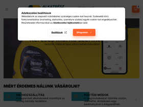 'alkatreszplaza.hu' screenshot