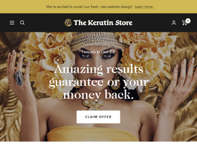 'thekeratinstore.com' screenshot