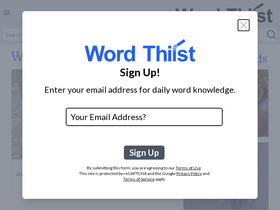 'wordthirst.com' screenshot