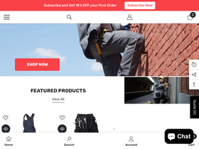 bauskyddworkwear.com homepage screenshot