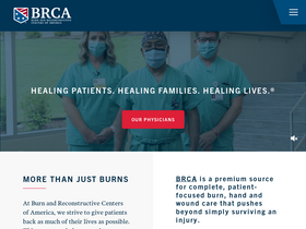 'burncenters.com' screenshot