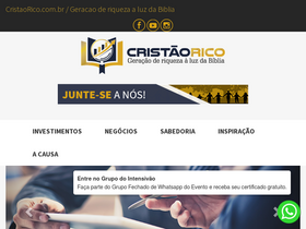 'cristaorico.com' screenshot