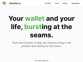 'walletburst.com' screenshot