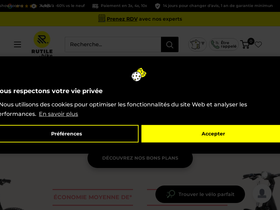 Rutile.bike homepage screenshot