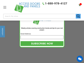 'accessdoorsandpanels.com' screenshot