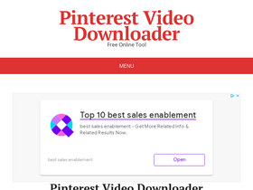 'pinterestvideodownloader.com' screenshot