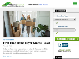 'mymortgageinsider.com' screenshot