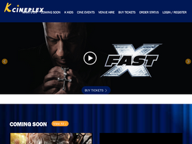 'kcineplex.com' screenshot