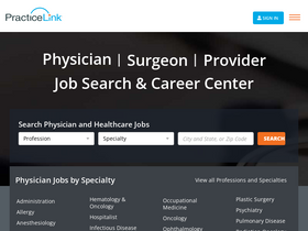 'practicelink.com' screenshot