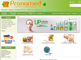 'pronamed.cl' screenshot