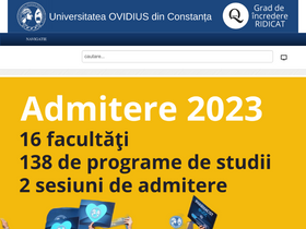 'univ-ovidius.ro' screenshot