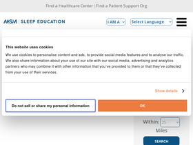 'sleepeducation.org' screenshot
