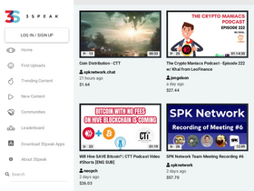 '3speak.tv' screenshot