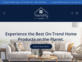trendifyhome.com homepage screenshot