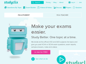 'studyclix.com.au' screenshot