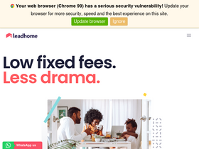 'leadhome.co.za' screenshot