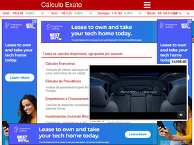 'calculoexato.com.br' screenshot