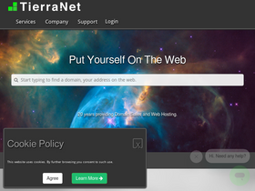 'tierra.net' screenshot