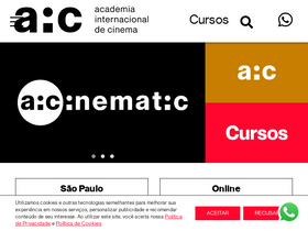 'aicinema.com.br' screenshot