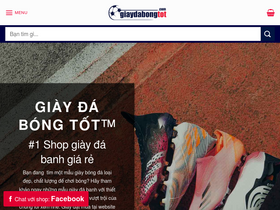 'giaydabongtot.com' screenshot