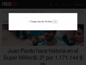 'poker-red.com' screenshot
