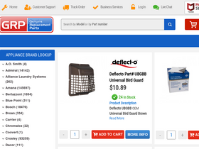 'genuinereplacementparts.com' screenshot