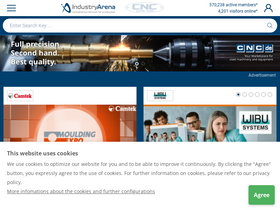 'industryarena.com' screenshot