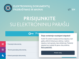 'gosign.lt' screenshot