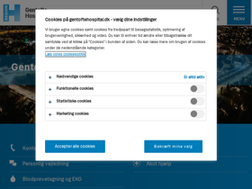 'gentoftehospital.dk' screenshot
