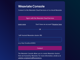 console.weaviate.cloud