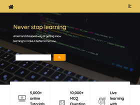 'tutorialandexample.com' screenshot