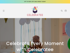 Celebratee website screenshot