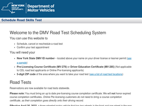 'nyrtsscheduler.com' screenshot