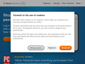 'stickypassword.com' screenshot