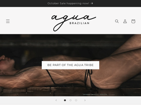 aguabrazilianswimwear.com homepage screenshot