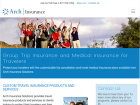 'archinsurancesolutions.com' screenshot