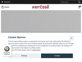 'erresse-shop.it' screenshot