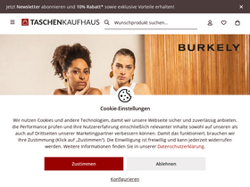 'taschenkaufhaus.de' screenshot