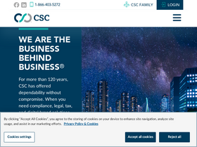 'cscglobal.com' screenshot