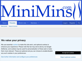 'minimins.com' screenshot