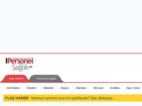 'saglikpersoneli.com.tr' screenshot