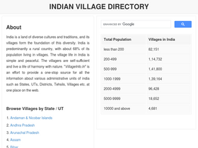 'villageinfo.in' screenshot