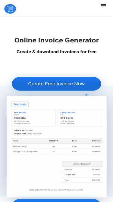 Receipt Template  📃 Free Invoice Generator