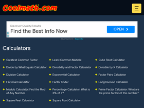 'coolmath.com' screenshot