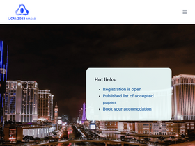 'ijcai-23.org' screenshot