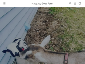 naughtygoatfarm.com homepage screenshot