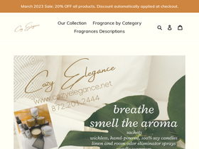 cozyelegance.net homepage screenshot