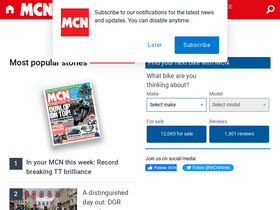 'motorcyclenews.com' screenshot