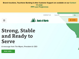 'bankofmarin.com' screenshot