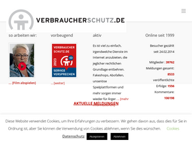'verbraucherschutz.de' screenshot